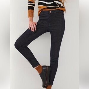 Anthropologie Pilcro High Rise Shimmer Denim Legging Size 25 New